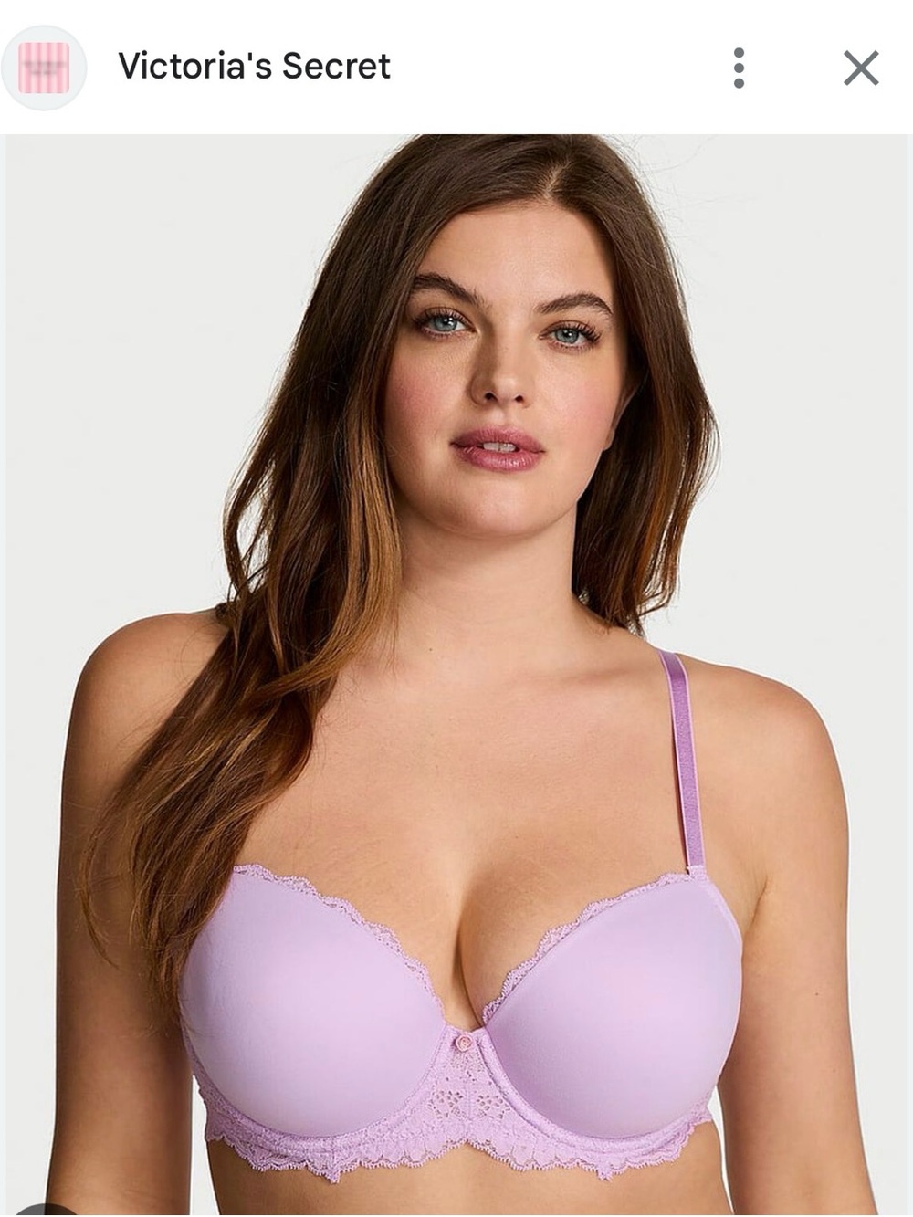 Victoria's Secret Lilac Lace Demi Push-Up Bra